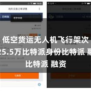 低空货运无人机飞行架次约25.5万比特派身份比特派 融资