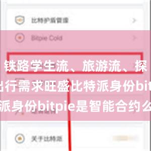 铁路学生流、旅游流、探亲流等出行需求旺盛比特派身份bitpie是智能合约么