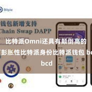 比特派Omni还具有颠倒高的可彭胀性比特派身份比特派钱包 bcd